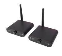 Yunseity Kit Ricevitore Trasmettitore Wireless da 2,4 GHz, HiFi Stereo a 16 Bit 48 KHz con Portata di 100 M, Segnale a Latenza Zero per Configurazione di Altoparlanti da Parete o da Soffitto