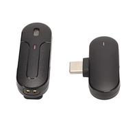 Yunseity Microfono da Bavero Lavalier Wireless, Microfono per Registrazione un Condensatore Omnidirezio Cordless 2.4g, Registrazione Video Lav Mic per Intervista Vlog Podcast