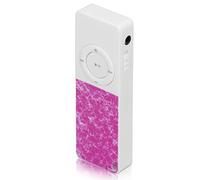 Yunseity Player Mp3 Multifunzione Sonno di Musica Non Perdita del Lettore, per Viaggi e Allenamento, Batteria in 180 MAh Integrata (Rosso purpureo)