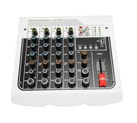 Yunseity Professional Sound Mixer, 4 -Channel Board Professional Sound 3 Bands 3 Bands of USB Digital Processore DPS USB Built -in per le Prestazioni (Spina europea)