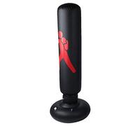 Yunseity Sacco di Sabbia, Sacco da Boxe Gonfiable da Box per Bicchiere in Materiale Ecologico con Base Ispessita per Casa o Ufficio per Adulti Bambini (BLACK)