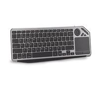 Yunseity Tastiera Bluetooth Wireless, Tastiera Touch TV Wireless 2.4G con Retroilluminazione a Colori, Tastiera Multimediale con Touchpad, per IOS, Windows, Box TV Android, HPTC