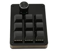 Yunseity Tastiera Meccanica Macro a 9 Tasti con 1 Manopola, Programmabile, Sostituibile a Caldo, Interruttore Blu, Separazione delladei Tasti, con Programmazione Macro Personalizzabile