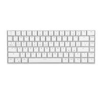 Yunseity Tastiera Meccanica Wireless//cablata 2.4G Bianca, Tastiera Retroilluminata RGB a 82 Tasti 3 modalità, Batteria Ricaricabile per, Andriod, iOS (Interruttore ad Azione lineare)