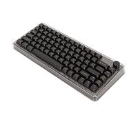 Yunseity Tastiera Montata su Guarnizione Tastiera Meccanica Trasparente Batteria Sostituibile a Caldo da 2000 MAh BT5.0 2,4 GHz Tipo C Illuminazione RGB Resistente Ai Graffi per Giochi