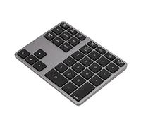 Yunseity Tastierino Numerico Wireless, Tastierino Numerico Bluetooth 5.0 a 35 Tasti, Tastierino Numerico Ricaricabile, per PC Desktop Laptop Windows (Grigio Ferro)