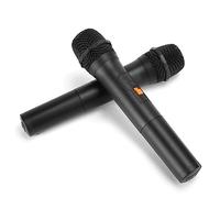 Yunseity V16U Microfono Wireless Universale V16U con un Ampio Intervallo di Frequenza, Meno Interferenza per il Linguaggio 'auditorium, 2 Pacchetto di Microfono (2 microfono con 1 ricevitore)