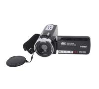 Yunseity Videocamera 4K, Videoregistratore Digitale da 80 MP con Zoom 18X, Schermo Ruotabile a 270 Gradi da 3 Pollici, Flash LED e Slitta Calda per Viaggi e Contenuti