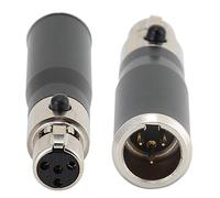 Yunseity XLR 4pin Feil Zink -Eging 3pin 3pin Connettore Adattatore di Iscrizione per Dispositivi Microfono [2 pacchetto]