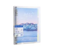 Yunshan mare Ferro Clip Lose-Leaf Studente Cancelleria Notebook -B5 Brezza Notturna Fuori dalla finestra D