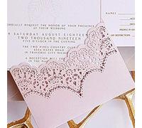 YunTrip Fustella in metallo con bordo in pizzo per matrimonio per scrapbooking fai da te e biglietti di auguri