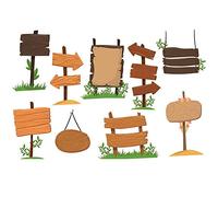 YunTrip - Fustelle da taglio per biglietti, 9 pezzi, motivo cartello stradale, per fai da te, scrapbooking, album, goffratura, foto, artigianato, carta decorativa