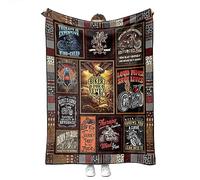 YunTu Coperta da moto super morbida in sherpa, per letto, divano e divano, regalo per moto per uomini e donne, soffici e calde, 152 x 203 cm