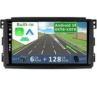 YUNTX [6GB+128GB] Android 14 Autoradio per Benz Smart fortwo 451 (2005-2010)-[Incorporato Carplay/Android Auto/DSP/GPS]-9" IPS 2.5D Touchscreen-Camera+MIC-DAB/MirrorLink/Controllo del volante/BT 5.0