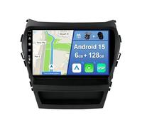 YUNTX [6GB+128GB] Android 14 Autoradio per Hyundai IX45 Santa Fe 2013-2018-[Incorporato Carplay/Android Auto/DSP/GPS]-9“ IPS Touch Screen-Camer MIC Incluso-DAB/Mirror Link/Bluetooth 5.0