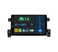 YUNTX 9 pollici Android 14 Autoradio per Suzuki Grand Vitara 2004-2015 | Octa Core | 6GB 128GB | Integrato 4G LTE | CarPlay&Android Auto | DSP | DAB | QLED | Dual Band WIFI