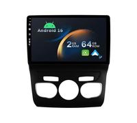 YUNTX Android 14 2 Din Radio con navigazione per Citroen C4 C4L DS4 (2013-2017): [Integrato CarPlay/Android Auto/DSP/GPS]-IPS 2.5D 10.1” Touch screen-DAB/Bluetooth 5.0/Controllo del volante/USB/WiFi