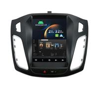 YUNTX Android 14 2 Din Radio con navigazione per Ford Focus (2010-2014): [Integrato CarPlay/Android Auto/DSP/GPS]-IPS 2.5D 9.7”Touch screen-DAB/Bluetooth 5.0/Controllo del volante/USB/WiFi