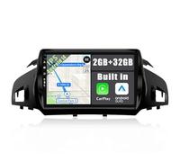 YUNTX [Android 14 2GB+32GB] Radio Coche per Ford Kuga Escape C-max(2013-2017): Supporto DAB/Bluetooth/GPS/WiFi/2 Din/9" Touch Screen/Comandi al volante/4G/RCA/USB/CarPlay