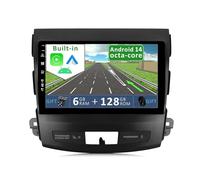 YUNTX Android 14 [6GB+128GB] Autoradio per Mitsubishi Outlander/Peugeot 4007/Citroen C-Crosser-[Incorporato Carplay/Android Auto/DSP]-9"-Free Camera&MIC-2 Din/GPS/BT 5.0/WiFi/DAB/Comandi al volante