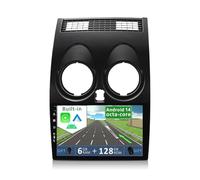 YUNTX Android 14 [6GB+128GB] Autoradio per Nissan Qashqai J10(2008-2014) - [Incorporato Carplay/Android Auto/DSP] -9 pollici-Free Camera&MIC- 2 Din/GPS/Bluetooth 5.0/WiFi/USB/Comandi al volante/4G/DAB