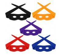 Yunvisty 5 maschere per Halloween, supereroi, tartarughe e pipistrelli, per | Set di maschere per il viso con pipistrello e tartaruga per Halloween, per festival, carnevale, costume in maschera, cosplay