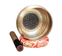 YUNVJIG Regalo Rilassamento Meditazione Yoga Consapevolezza Pacifica Decorazioni per La Casa Set di Campane Tibetane,A