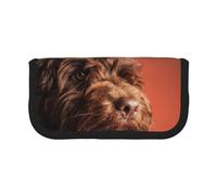 YUNWEIKEJI Adorabile cane Cockapoo, Astuccio per matite, Astuccio per matite in tela Astuccio per penne a matita di grande capacità