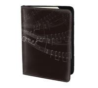 YUNWEIKEJI Amo le note musicali, Porta passaporto da viaggio in pelle PU Custodia per passaporto Copertine per passaporto da 5,5 pollici