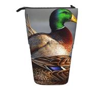 YUNWEIKEJI Anatra sulla pittura ad acqua, Astuccio telescopico, Portapenne con cerniera Astuccio per trucco Astuccio per matite Astuccio per penne