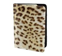 YUNWEIKEJI Animali dalla pelle di leopardo, Porta passaporto da viaggio in pelle PU Custodia per passaporto Copertine per passaporto da 5,5 pollici