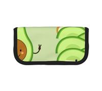 YUNWEIKEJI Avocado carino, pane tostato e uovo ficcato, Astuccio per matite, Astuccio per matite in tela Astuccio per penne a matita di grande capacità