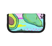 YUNWEIKEJI Avocado colorato disegno a mano, Astuccio per matite, Astuccio per matite in tela Astuccio per penne a matita di grande capacità