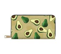 YUNWEIKEJI Avocado Punto Marrone, Portafogli Portafogli di grande capacità Porta carte di credito Portafoglio in pelle in microfibra