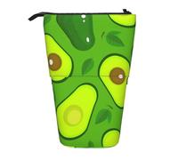 YUNWEIKEJI Avocado Su Cibi E Bevande Verdi, Astuccio telescopico, Portapenne con cerniera Astuccio per trucco Astuccio per matite Astuccio per penne