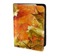 YUNWEIKEJI Belle foglie autunnali, Porta passaporto da viaggio in pelle PU Custodia per passaporto Copertine per passaporto da 5,5 pollici