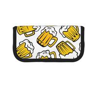 YUNWEIKEJI Birra retrò dei cartoni animati, Astuccio per matite, Astuccio per matite in tela Astuccio per penne a matita di grande capacità