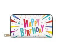 YUNWEIKEJI Buon compleanno, Portafogli Portafogli di grande capacità Porta carte di credito Portafoglio in pelle in microfibra