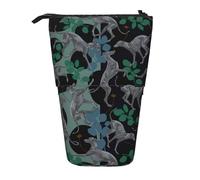 YUNWEIKEJI Cane levriero, Astuccio telescopico, Portapenne con cerniera Astuccio per trucco Astuccio per matite Astuccio per penne