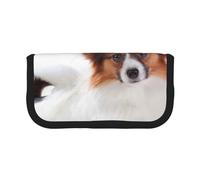 YUNWEIKEJI Cane Papillon Lanuginoso, Astuccio per matite, Astuccio per matite in tela Astuccio per penne a matita di grande capacità