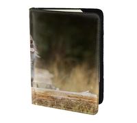 YUNWEIKEJI Cani da pastore australiano Cani Aussie Brown, Porta passaporto da viaggio in pelle PU Custodia per passaporto Copertine per passaporto da 5,5 pollici