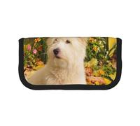 YUNWEIKEJI Cani Westie Autumn West Highland White Terrier, Astuccio per matite, Astuccio per matite in tela Astuccio per penne a matita di grande capacità