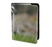 YUNWEIKEJI Carlino Bokeh Cucciolo Cani Prato Animali Carlino, Porta passaporto da viaggio in pelle PU Custodia per passaporto Copertine per passaporto da 5,5 pollici