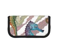 YUNWEIKEJI Cavalluccio marino Laminaria, Astuccio per matite, Astuccio per matite in tela Astuccio per penne a matita di grande capacità