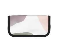 YUNWEIKEJI Cerchi acquerelli moderni con uva rosa e salvia, Astuccio per matite, Astuccio per matite in tela Astuccio per penne a matita di grande capacità