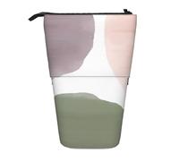 YUNWEIKEJI Cerchi acquerelli moderni con uva rosa e salvia, Astuccio telescopico, Portapenne con cerniera Astuccio per trucco Astuccio per matite Astuccio per penne