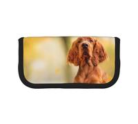 YUNWEIKEJI Cocker Spaniel Autunno Park Brown Spaniel Cani, Astuccio per matite, Astuccio per matite in tela Astuccio per penne a matita di grande capacità