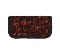 YUNWEIKEJI Codice programmatore Rosso, Astuccio per matite, Astuccio per matite in tela Astuccio per penne a matita di grande capacità