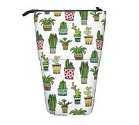 YUNWEIKEJI Colorato piuttosto succulento, Astuccio telescopico, Portapenne con cerniera Astuccio per trucco Astuccio per matite Astuccio per penne