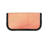 YUNWEIKEJI Corallo Acquerello Sfumature Rosa Arancione, Astuccio per matite, Astuccio per matite in tela Astuccio per penne a matita di grande capacità